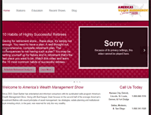 Tablet Screenshot of americaswealthmanagementshow.com